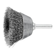 PFERD Spazzola a tazza con gambo, filo non ritorto POS TBU 5010/6 ST 0,30 (1)