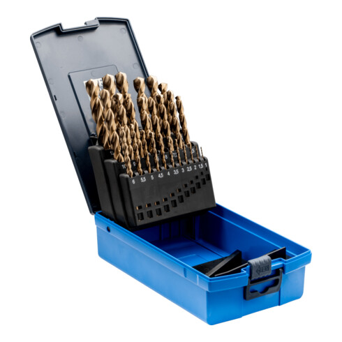PFERD spiraalboorset DIN 338 HSSE N 1-13 INOX 25