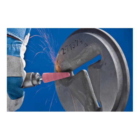 PFERD STEEL EDGE Schleifstift Form A 3 Ø 25x70mm Schaft-Ø 6 mm A30 für Stahl- und Stahlguss
