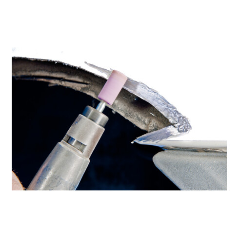 PFERD STEEL EDGE Schleifstift Zylinder Ø 10x13 mm Schaft-Ø 6 mm A80 für Stahl- und Stahlguss