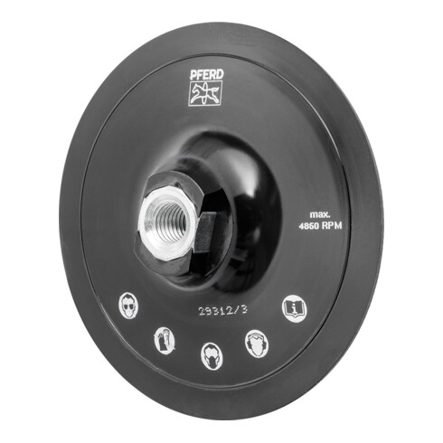 PFERD Supporto per dischi velcrati KRH 125 M14