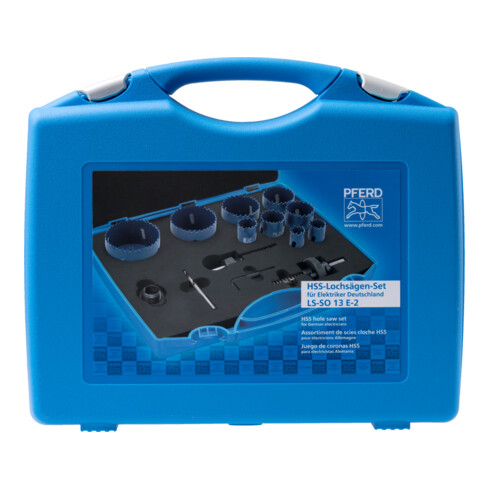 PFERD TOOLS Bi-Metall Lochsägen Set Co8/M42 14-tlg. für Elektriker Deutschland