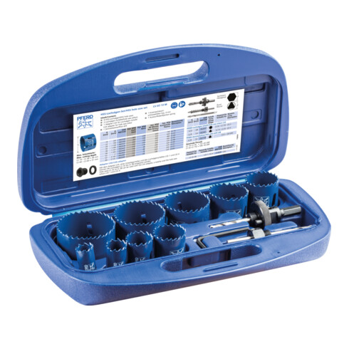 PFERD TOOLS Bi-Metall Lochsägen Set Co8/M42 14-tlg. für Monteure