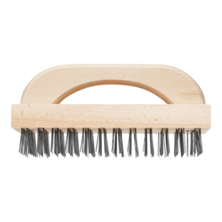 PFERD TOOLS Blockbürste mit Griff HBB 8-reihig Stahl-Draht-Ø 0,45 mm