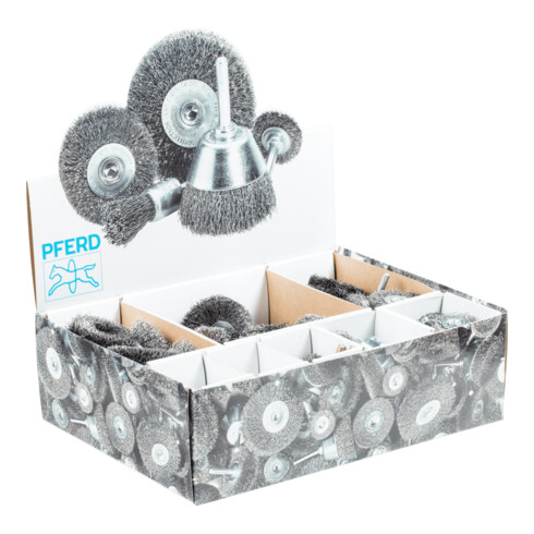 PFERD TOOLS Bürstenset Groß BSO ungezopft Stahl