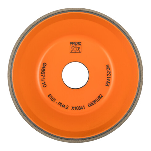 PFERD TOOLS CBN-Schleifscheibe Kunstharz 11V9 PH 100mm B151 (mittel) Trockenschliff