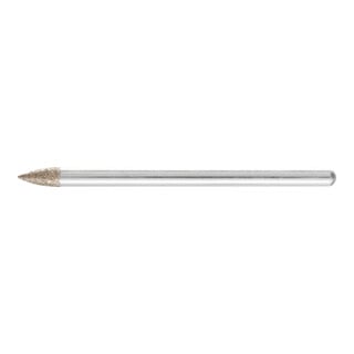 PFERD TOOLS CBN-Schleifst. Spitzbog.Ø 3x7 mm Schaft-Ø 3 mm B126 (mit.) z. Gravur/Schleifen kl. Öffnungen