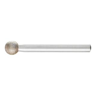 PFERD TOOLS CBN-Schleifstift Kugel Ø 10,0mm Schaft-Ø 6 mm B126 (mittel) zum Gravieren und Entgraten