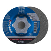 PFERD TOOLS CC-GRIND FLEX Schleifscheibe 115x22,23 mm COARSE Leistungslinie SG STEEL für Stahl