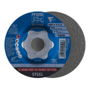 PFERD TOOLS CC-GRIND FLEX Schleifscheibe 115x22,23 mm COARSE Speziallinie SGP STEEL für Stahl