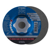 PFERD TOOLS CC-GRIND FLEX Schleifscheibe 125x22,23 mm COARSE Leistungslinie SG STEEL für Stahl
