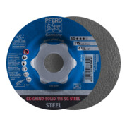 PFERD TOOLS CC-GRIND SOLID Schleifscheibe 115x22,23 mm COARSE Leistungslinie SG STEEL für Stahl