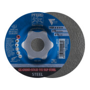 PFERD TOOLS CC-GRIND SOLID Schleifscheibe 115x22,23 mm COARSE Speziallinie SGP STEEL für Stahl