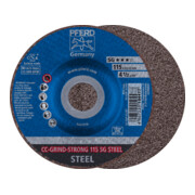 PFERD TOOLS CC-GRIND STRONG Schleifscheibe 115x22,23 mm COARSE Leistungslinie SG STEEL für Stahl