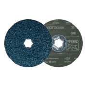 PFERD TOOLS COMBICLICK Fiberscheibe Ø 115 mm VICTOGRAIN 36 Höchstleistung auf Stahl