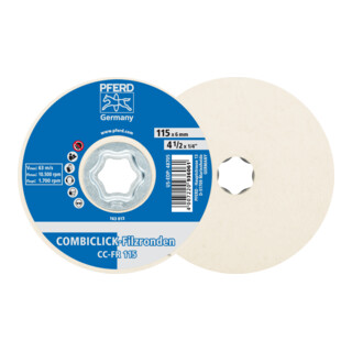 PFERD TOOLS COMBICLICK Filzronde CC-FR