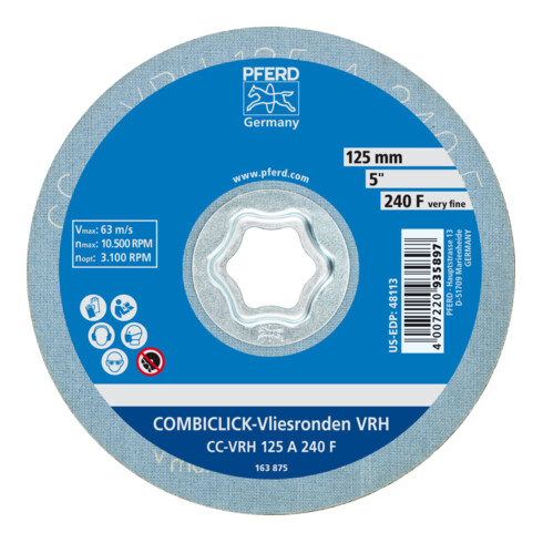 PFERD COMBICLICK Vliesronde CC-VRH