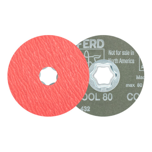 PFERD COMBICLICK Keramikkorn Fiberscheibe CO-COOL36 für Edelstahl