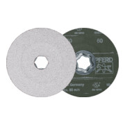 PFERD TOOLS COMBICLICK Keramikkorn Fiberscheibe Ø 115 mm CO-ALU60 für weiche NE Metalle