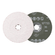 PFERD TOOLS COMBICLICK Keramikkorn Fiberscheibe Ø 125 mm CO-ALU36 für weiche NE Metalle