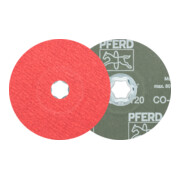 PFERD TOOLS COMBICLICK Keramikkorn Fiberscheibe Ø 125 mm CO-COOL120 für Edelstahl