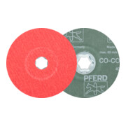 PFERD TOOLS COMBICLICK Keramikkorn Fiberscheibe Ø 125 mm CO-COOL60 für Edelstahl