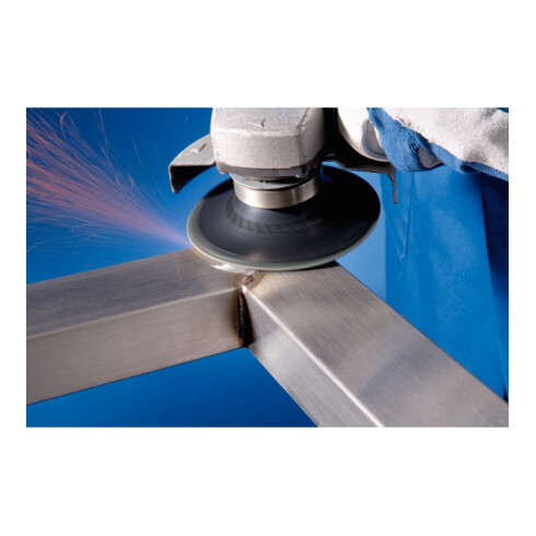 PFERD COMBICLICK Keramikkorn Fiberscheibe CO-COOL120 für Edelstahl