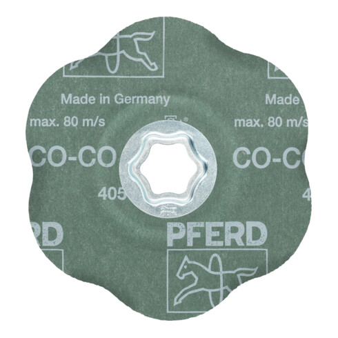PFERD TOOLS COMBICLICK Keramikkorn Fiberscheibe Ø125mm CO-COOL60 CONTOUR für Konturen