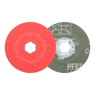 PFERD TOOLS COMBICLICK Keramikkorn Fiberscheibe CO-COOL36 für Edelstahl