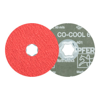 PFERD TOOLS COMBICLICK Keramikkorn Fiberscheibe Ø 100mm CO-COOL60 für Edelstahl