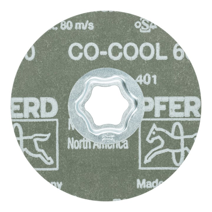 PFERD TOOLS COMBICLICK Keramikkorn Fiberscheibe Ø 100mm CO-COOL60 für Edelstahl