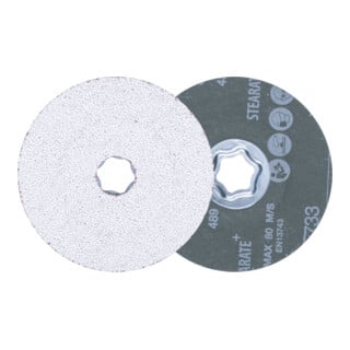 PFERD TOOLS COMBICLICK Keramikkorn Fiberscheibe Ø 115 mm CO-ALU36 für weiche NE Metalle