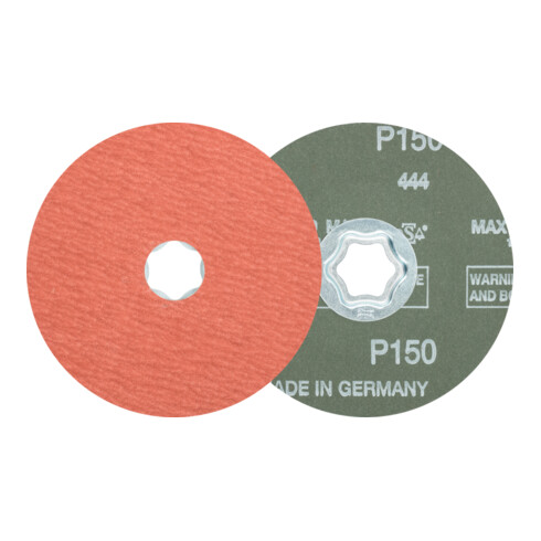 PFERD COMBICLICK Korund Fiberscheibe A-COOL60 für Edelstahl