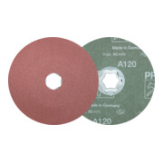 PFERD COMBICLICK Korund Fiberscheibe A120 für universelle Anwendungen