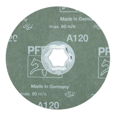 PFERD COMBICLICK Korund Fiberscheibe A120 für universelle Anwendungen