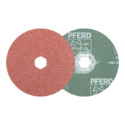 PFERD TOOLS COMBICLICK Korund Fiberscheibe Ø 125 mm A36 für universelle Anwendungen