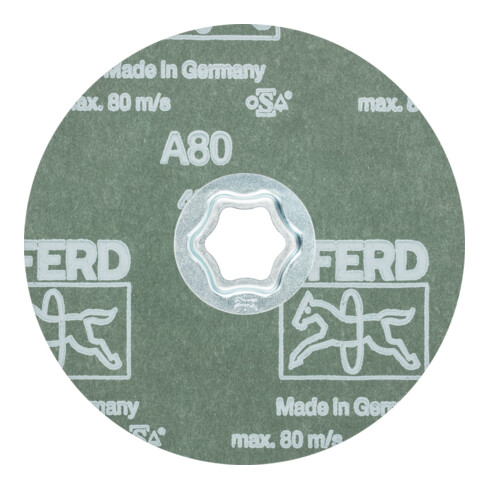 PFERD COMBICLICK Korund Fiberscheibe A120 für universelle Anwendungen