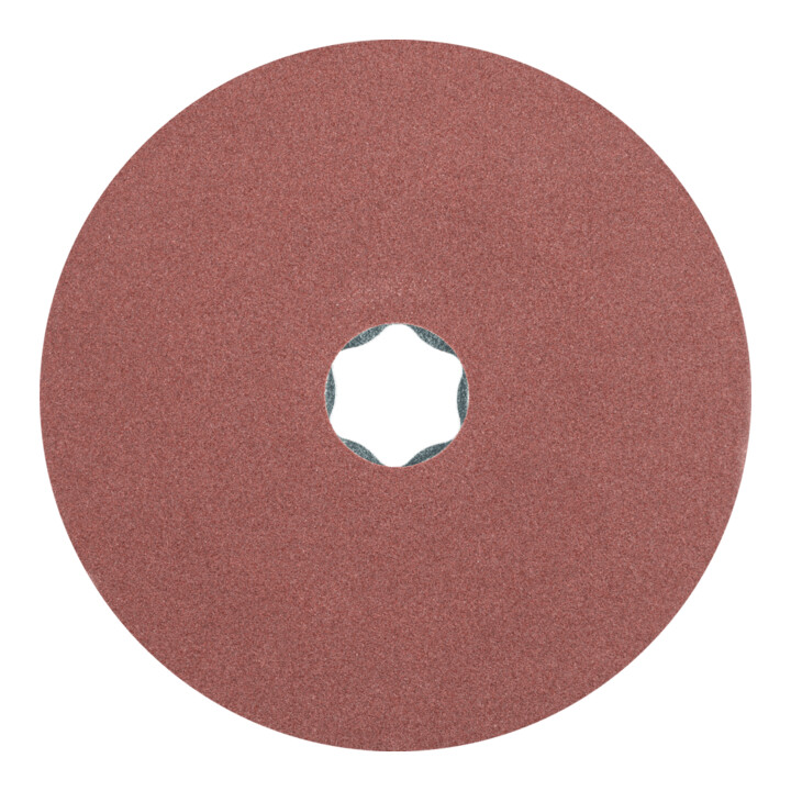 PFERD TOOLS COMBICLICK Korund Fiberscheibe Ø 115 mm A120 für universelle Anwendungen