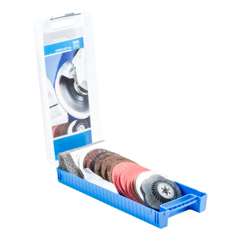 PFERD TOOLS COMBICLICK Set 19-tlg. Ø 115 mm 5/8-11 Bearbeitungen grob bis poliert mit Winkelschleifer