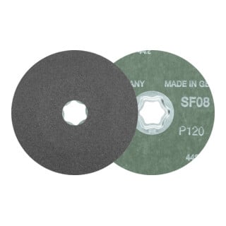 PFERD TOOLS COMBICLICK SiC Fiberscheibe SIC36 für harte NE Metalle