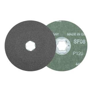 PFERD TOOLS COMBICLICK SiC Fiberscheibe SIC36 für harte NE Metalle