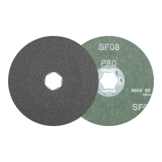 PFERD TOOLS COMBICLICK SiC Fiberscheibe SIC36 für harte NE Metalle