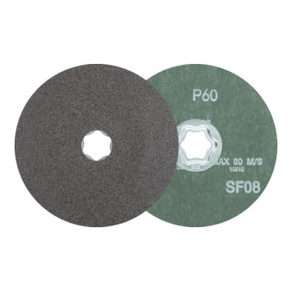 PFERD TOOLS COMBICLICK SiC Fiberscheibe Ø 125 mm SIC60 für harte NE Metalle