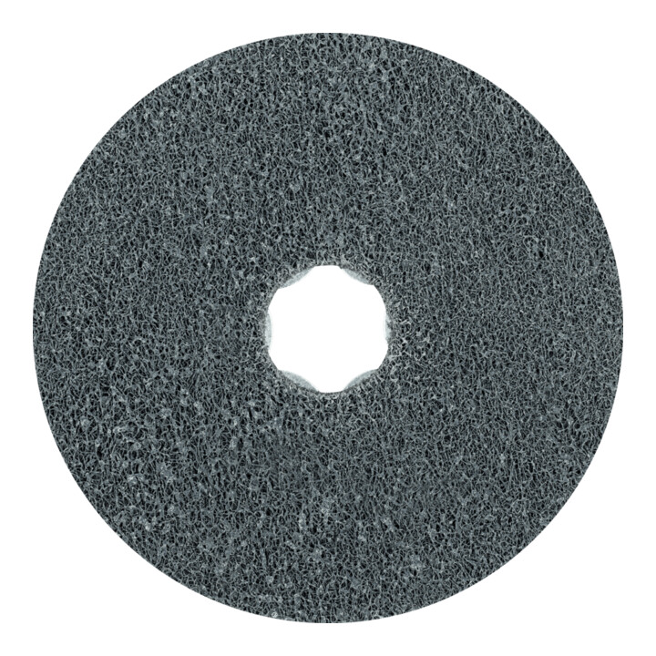 PFERD TOOLS COMBICLICK verpresste Vliesronde CC PNER Ø 100mm Weich SIC Fein für Finish