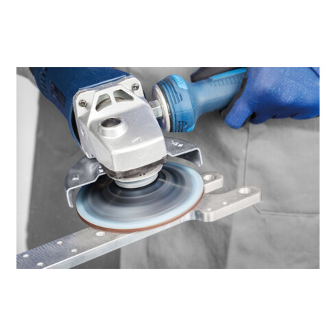 PFERD TOOLS COMBICLICK-Vliesronden-Set Ø125mm VRH A100C, 180M, 240F und PNER W F mit CC-H-GT-Stützteller für Finish