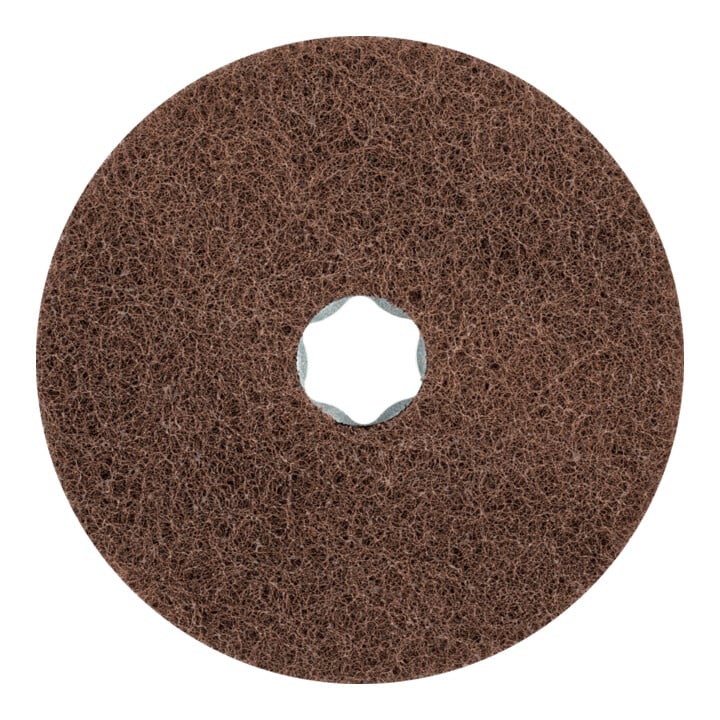 PFERD TOOLS COMBICLICK weiche Vliesronde CC Ø 115 mm A180 zum reinigen und satinieren mit Winkelschleifer