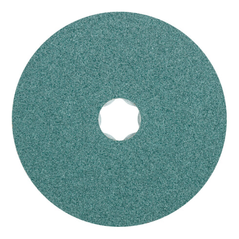 PFERD COMBICLICK Zirkon Fiberscheibe für hohen Abtrag auf Stahl