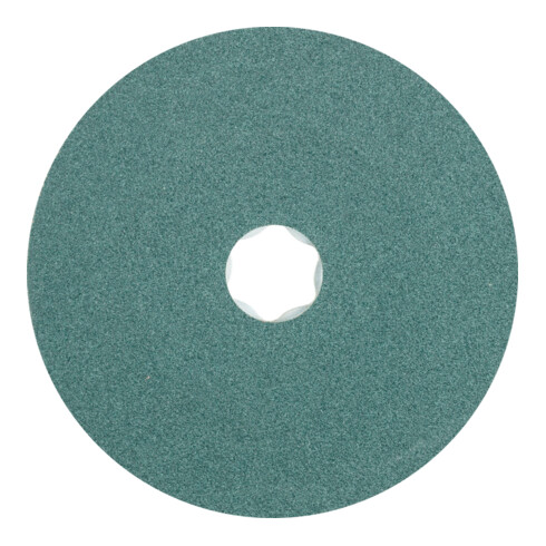 PFERD COMBICLICK Zirkon Fiberscheibe für hohen Abtrag auf Stahl