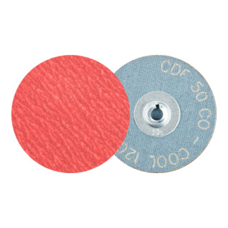 PFERD TOOLS COMBIDISC Keramikkorn Mini-Fiberscheibe CDF Ø 50mm CO-COOL120 für Stahl und Edelstahl
