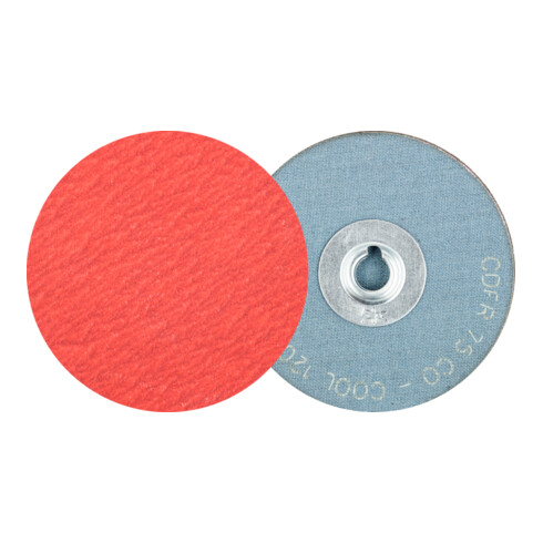 PFERD TOOLS COMBIDISC Keramikkorn Mini-Fiberscheibe CDF Ø 75 mm CO-COOL120 für Stahl und Edelstahl